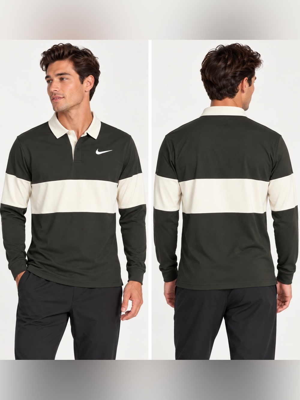 NikeCourt Slam Dri-FIT ADV Men’s Tennis Polo Sequoia Pale Ivory Size S